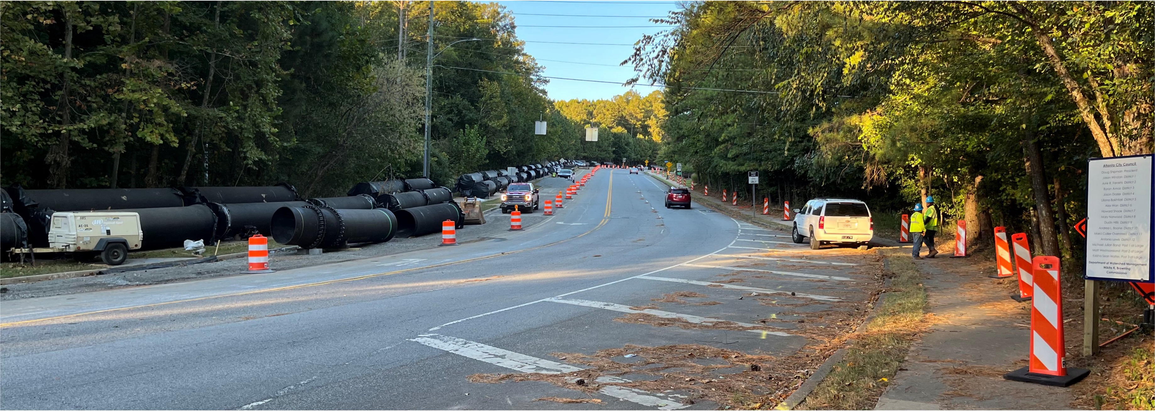 Overview of the Old Alabama Road project site